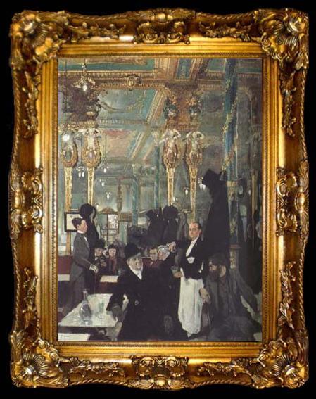 framed  Sir William Orpen The Cafe Royal (mk06), ta009-2